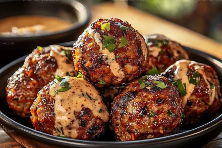Korean Bbq Meatballs With Spicy Mayo Dip Recipe