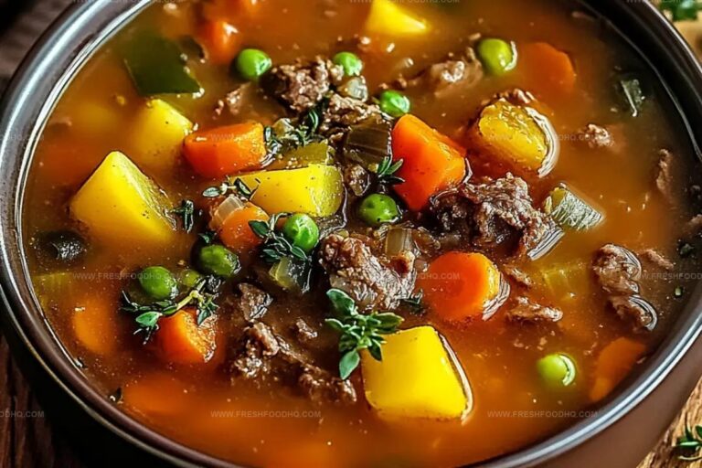 Best Ever Easy Vegetable Beef Soup Recipe