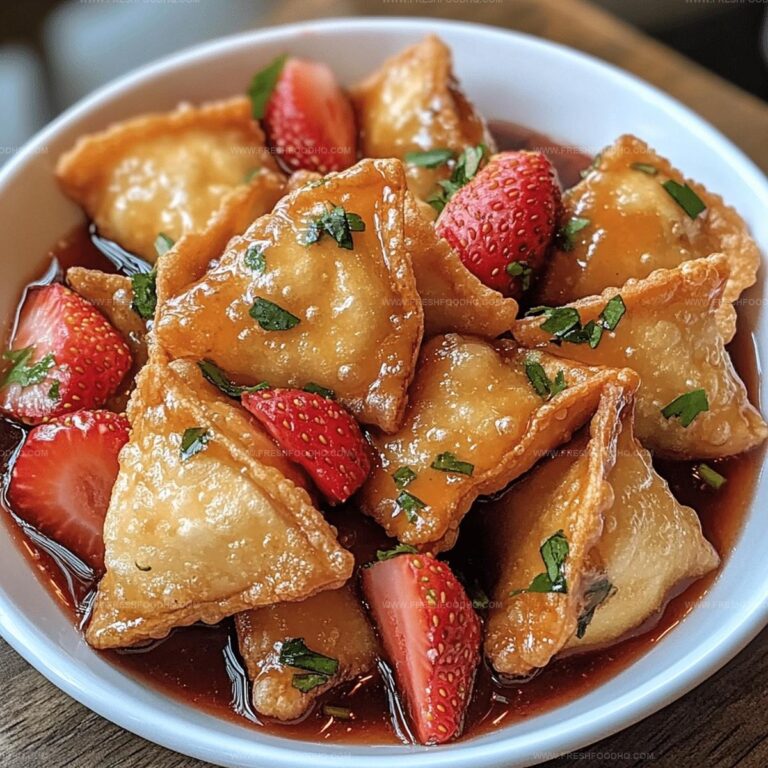 Crispy Strawberry Wontons Recipe