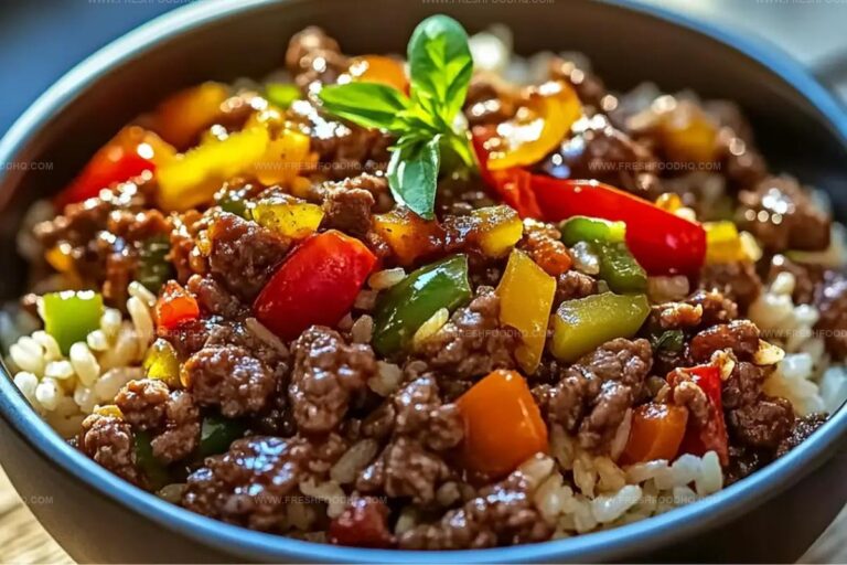 Beef And Pepper Rice Bowl Fiesta Recipe