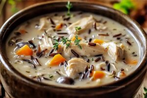 Creamy Mushroom Chicken And Wild Rice Soup Recipe