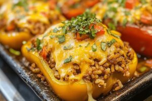 Colorful Stuffed Bell Peppers Recipe