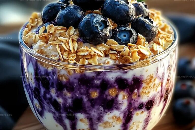 Blueberry Pie Overnight Oats Recipe