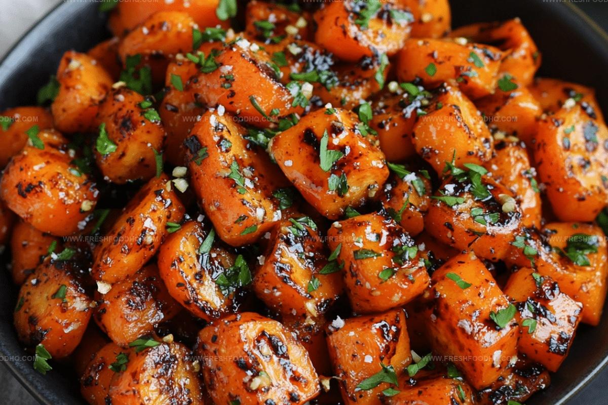 Honey Garlic Butter Roasted Carrots Recipe