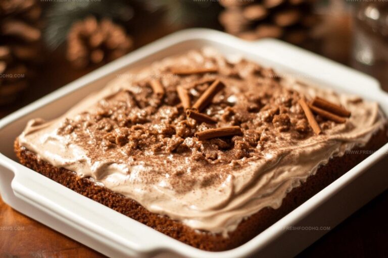 Jolly Gingerbread Cake with Cinnamon Molasses Frosting Recipe