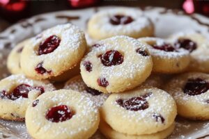 Christmas Cherry Shortbread Cookies Recipe