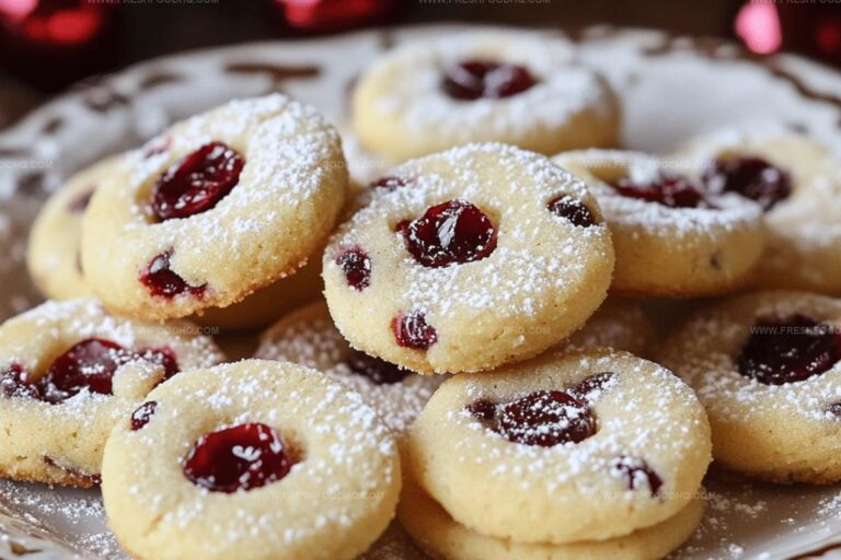Christmas Cherry Shortbread Cookies Recipe