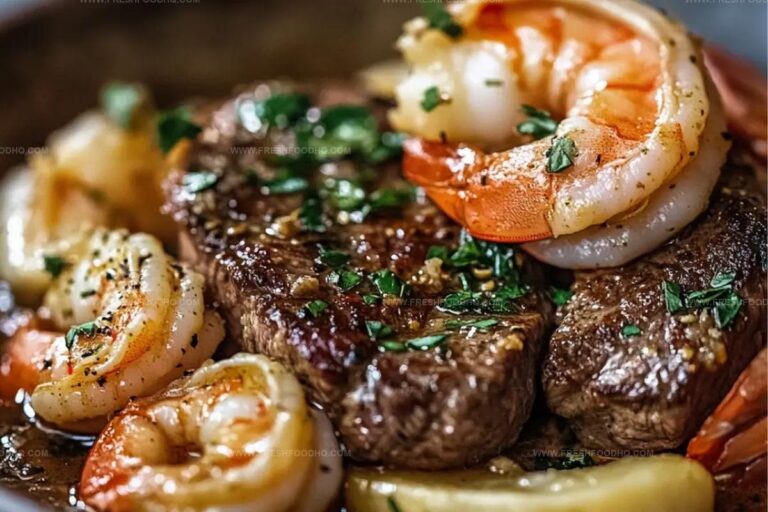Elegant Steak And Shrimp Scampi Recipe