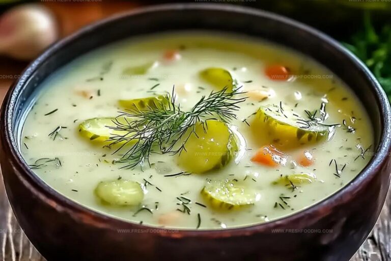 Creamy Dill Pickle Soup (Zupa Ogorkowa) Recipe