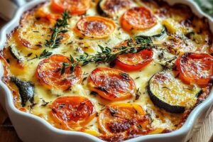 High-Protein Cottage Cheese Veggie Bake Recipe