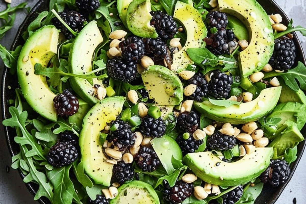 Blackberry, Avocado, and Arugula Salad Recipe