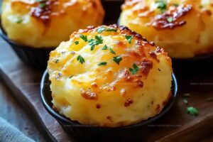 Golden Cheesy Mashed Potato Bites Recipe