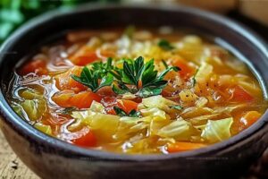 Slim & Savory Cabbage Detox Soup Recipe