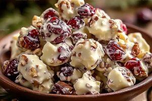 White Chocolate Cranberry Pecan Clusters Recipe