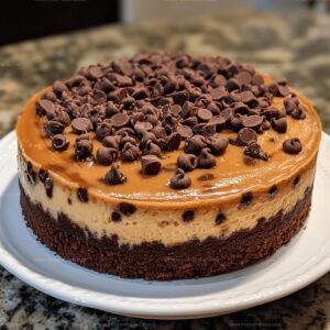 Salted Caramel Chocolate Chip Cheesecake Recipe