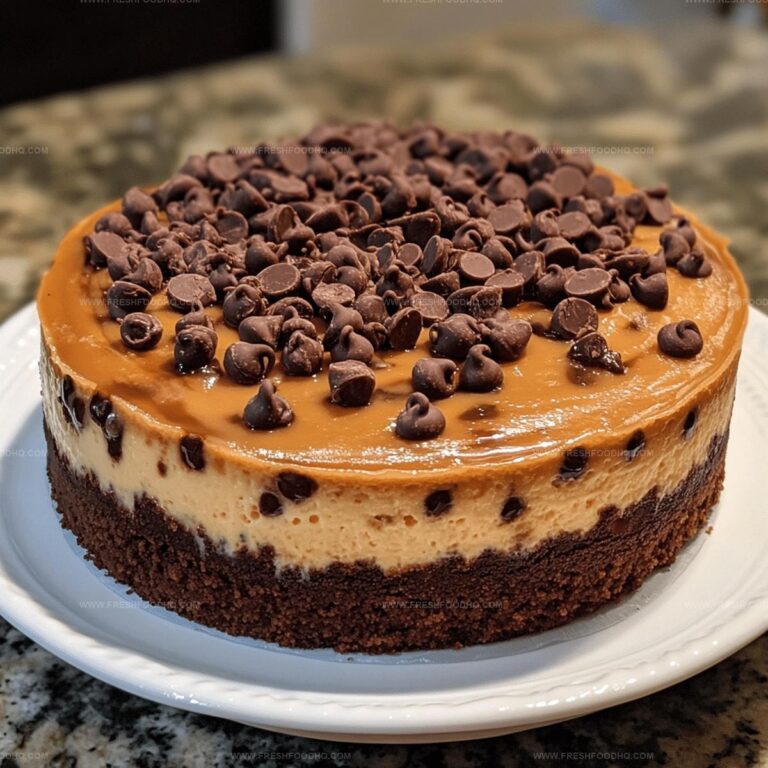 Salted Caramel Chocolate Chip Cheesecake Recipe