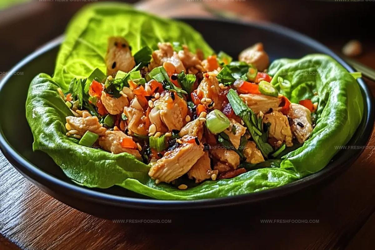 Thai Chicken Lettuce Wraps Recipe