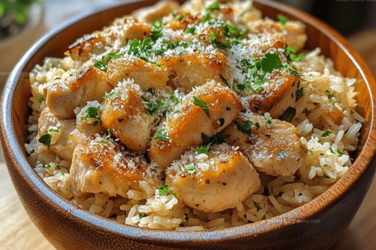 Flavorful Chicken and Garlic Parmesan Rice Recipe