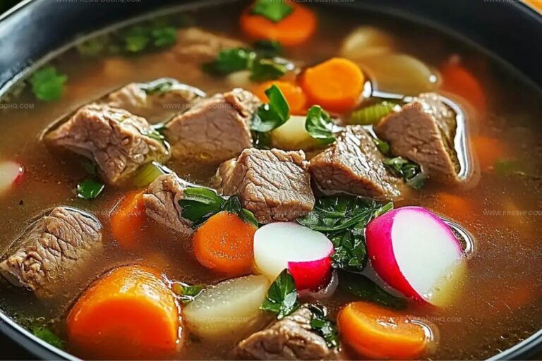 Beef Soup With Carrots And Radish Recipe