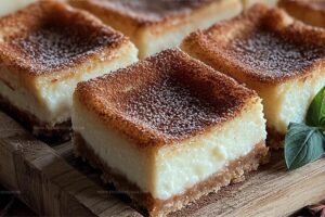 Cinnamon Churro Cheesecake Bars Recipe