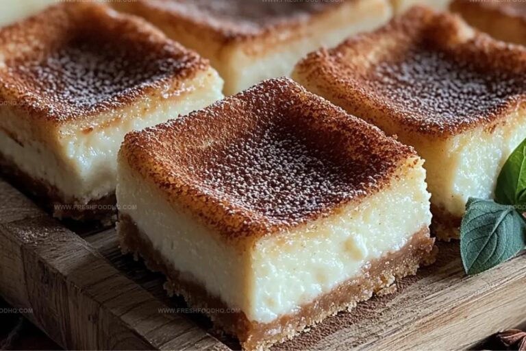 Cinnamon Churro Cheesecake Bars Recipe