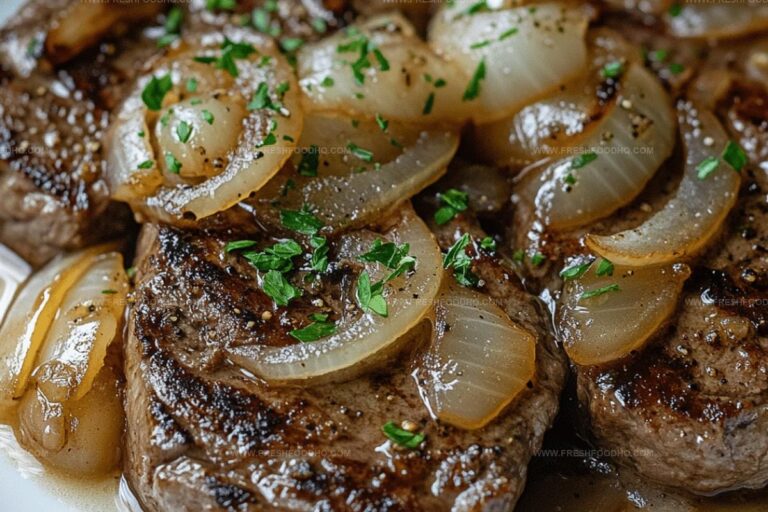 Beef Steaks with Onion Sauce Recipe