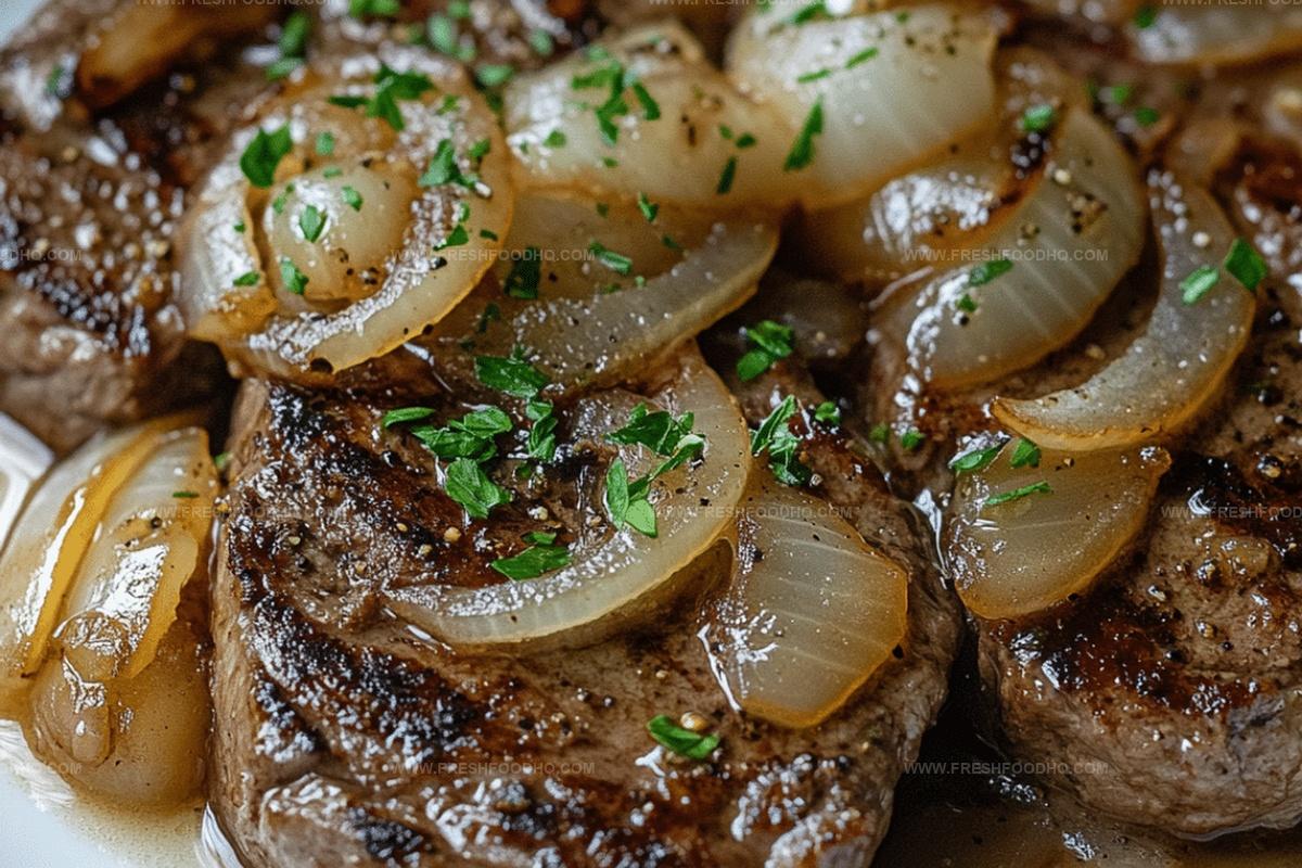 Beef Steaks with Onion Sauce Recipe