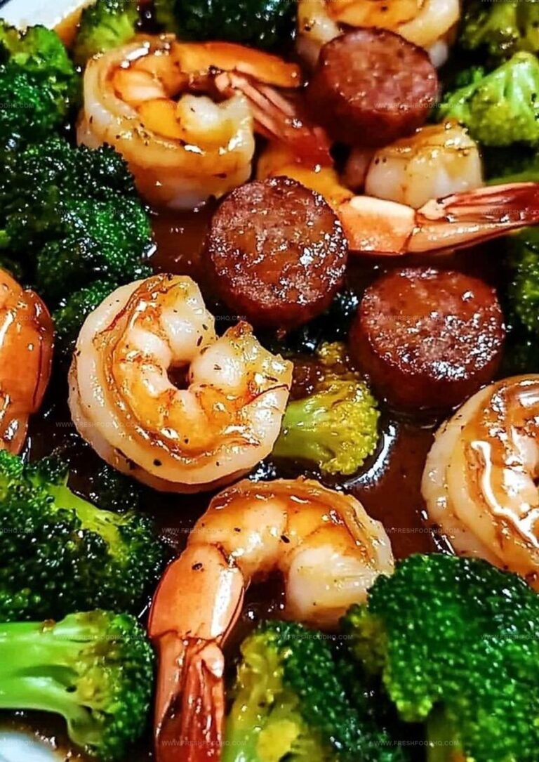 Honey Garlic Shrimp, Sausage & Broccoli Recipe