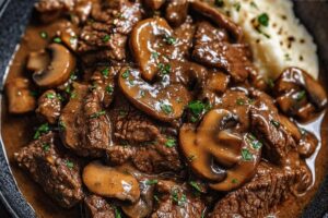 Beef Stroganoff with Creamy Mushroom Sauce Recipe