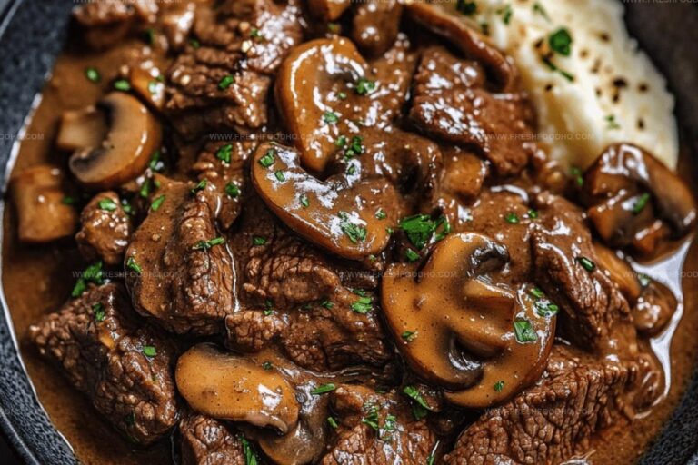 Beef Stroganoff with Creamy Mushroom Sauce Recipe