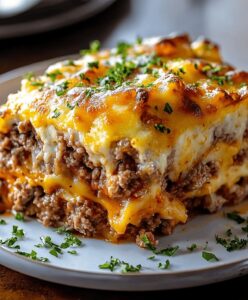Cheesy Loaded Meatloaf Casserole Recipe