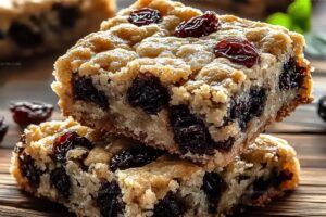Oatmeal Raisin Cookie Bars Recipe