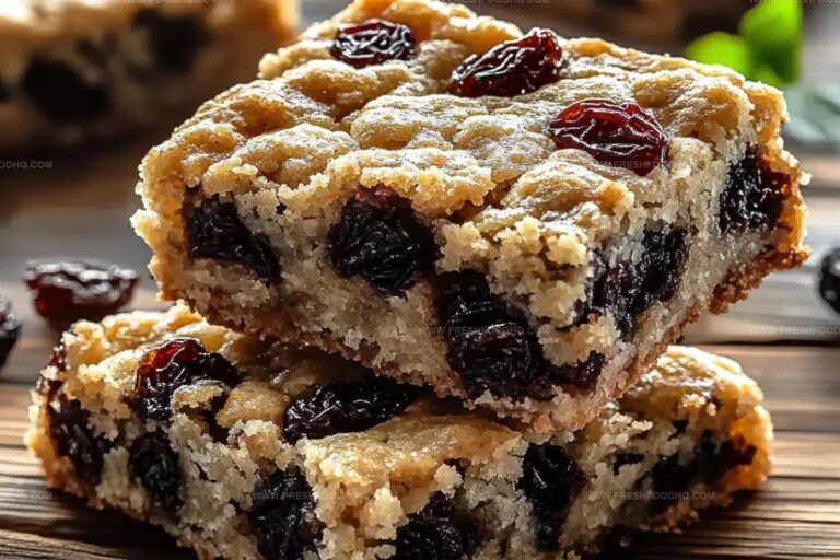 Oatmeal Raisin Cookie Bars Recipe
