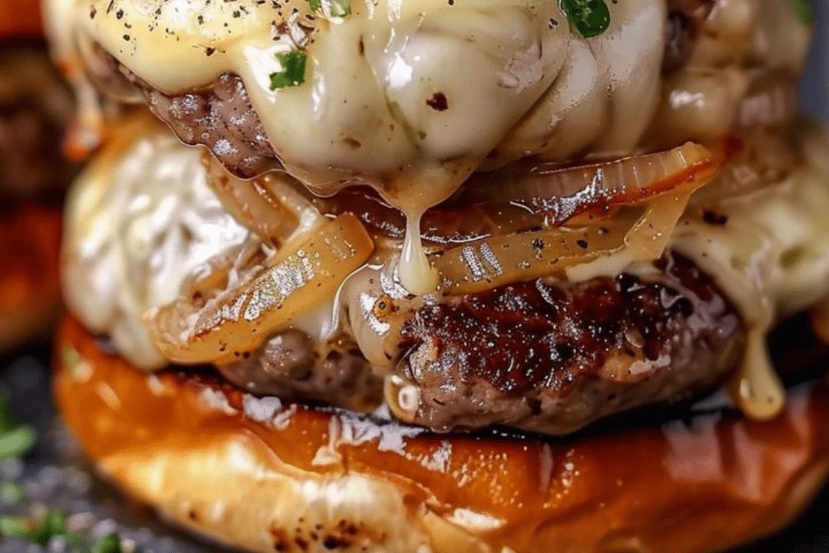 Irresistible French Onion Soup Burger Recipe