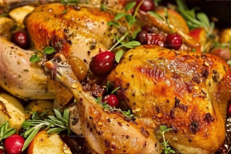 Apple & Cranberry Roasted Chicken Recipe