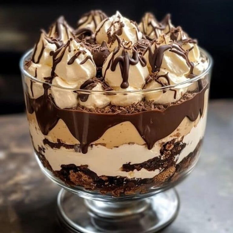 Baileys Chocolate Cheesecake Trifle with Chocolate Drizzle Recipe
