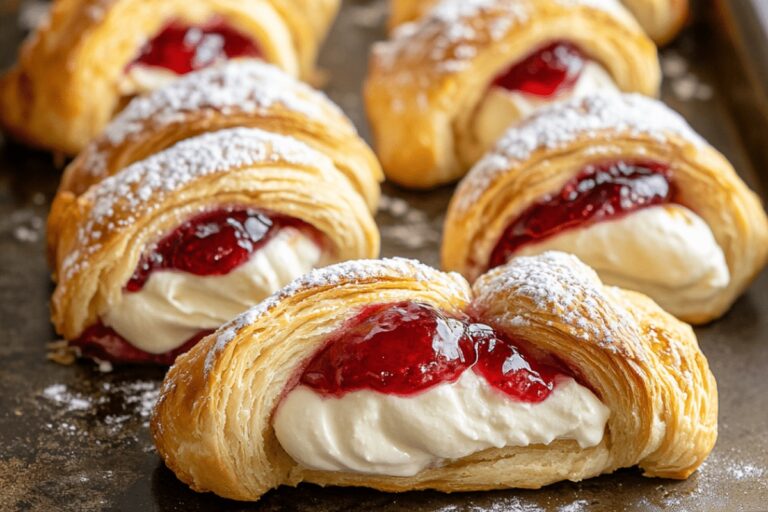 Cherry Cream Crescents Recipe