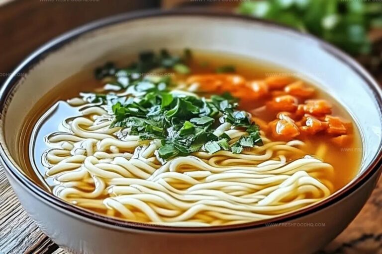 Nourishing Ginger And Garlic Broth With Noodles Recipe