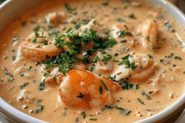 Creamy Crab and Shrimp Seafood Bisque Recipe