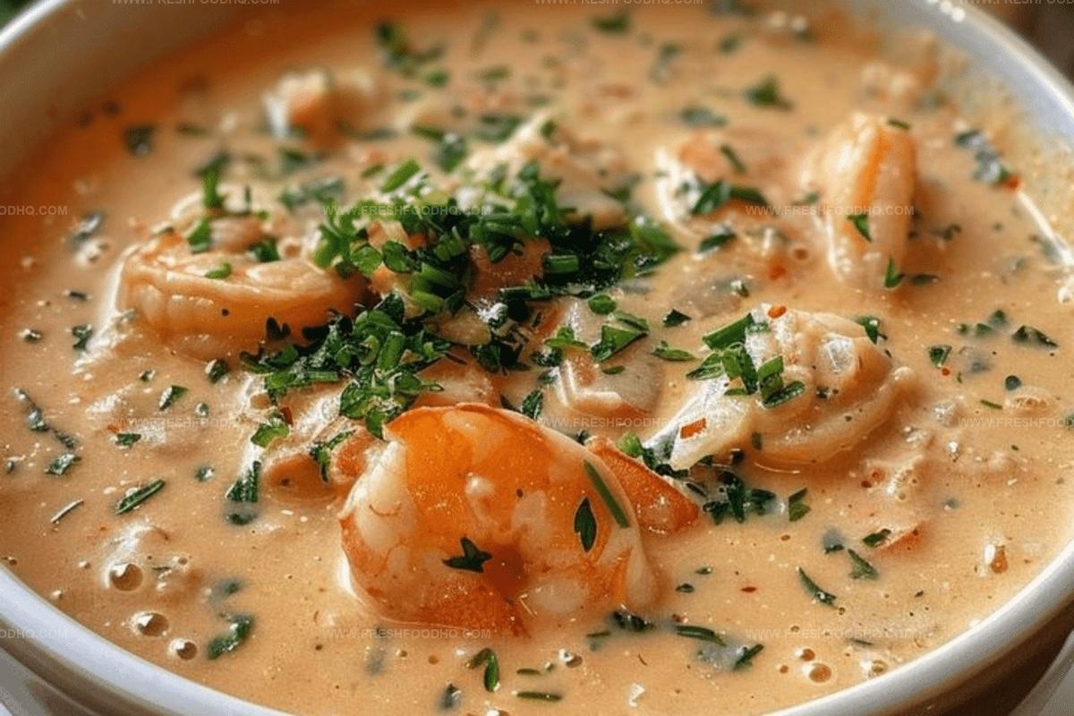Creamy Crab and Shrimp Seafood Bisque Recipe