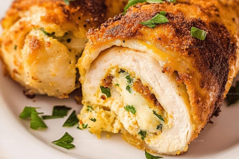Air Fryer Stuffed Chicken Rolls Recipe