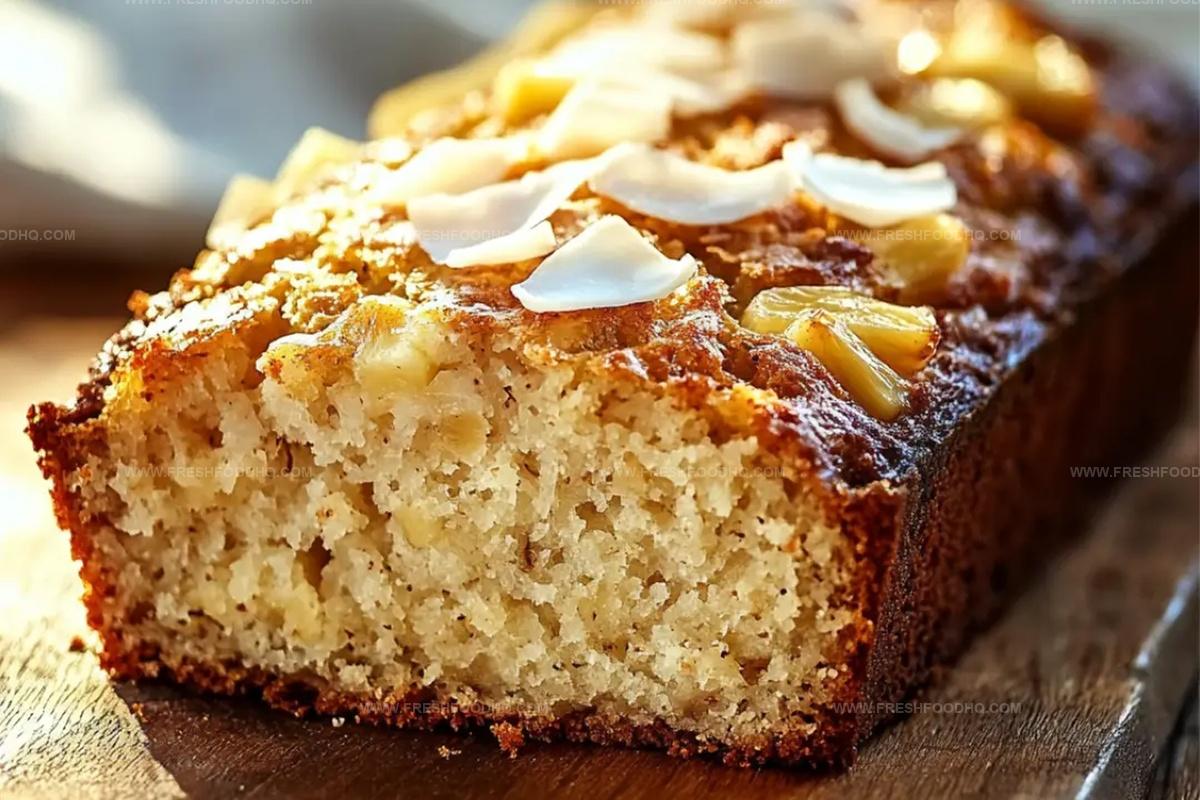 Tropical Paradise Banana Bread With Coconut And Pineapple Recipe