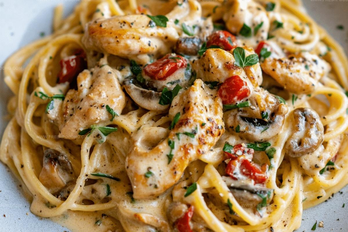 Creamy Tuscan Chicken Pasta Recipe
