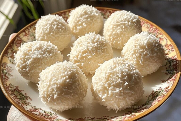 No Bake Coconut Cream Balls Recipe