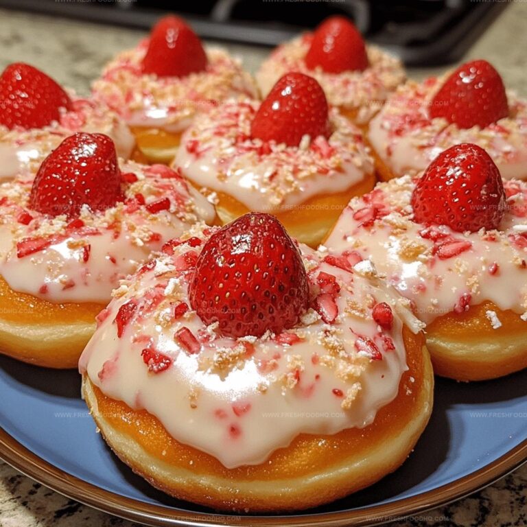 Strawberry Cheesecake Stuffed Donuts Recipe