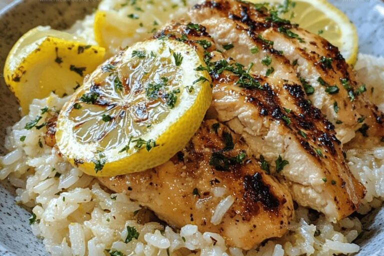 Easy Greek Lemon Chicken with Flavorful Rice Recipe