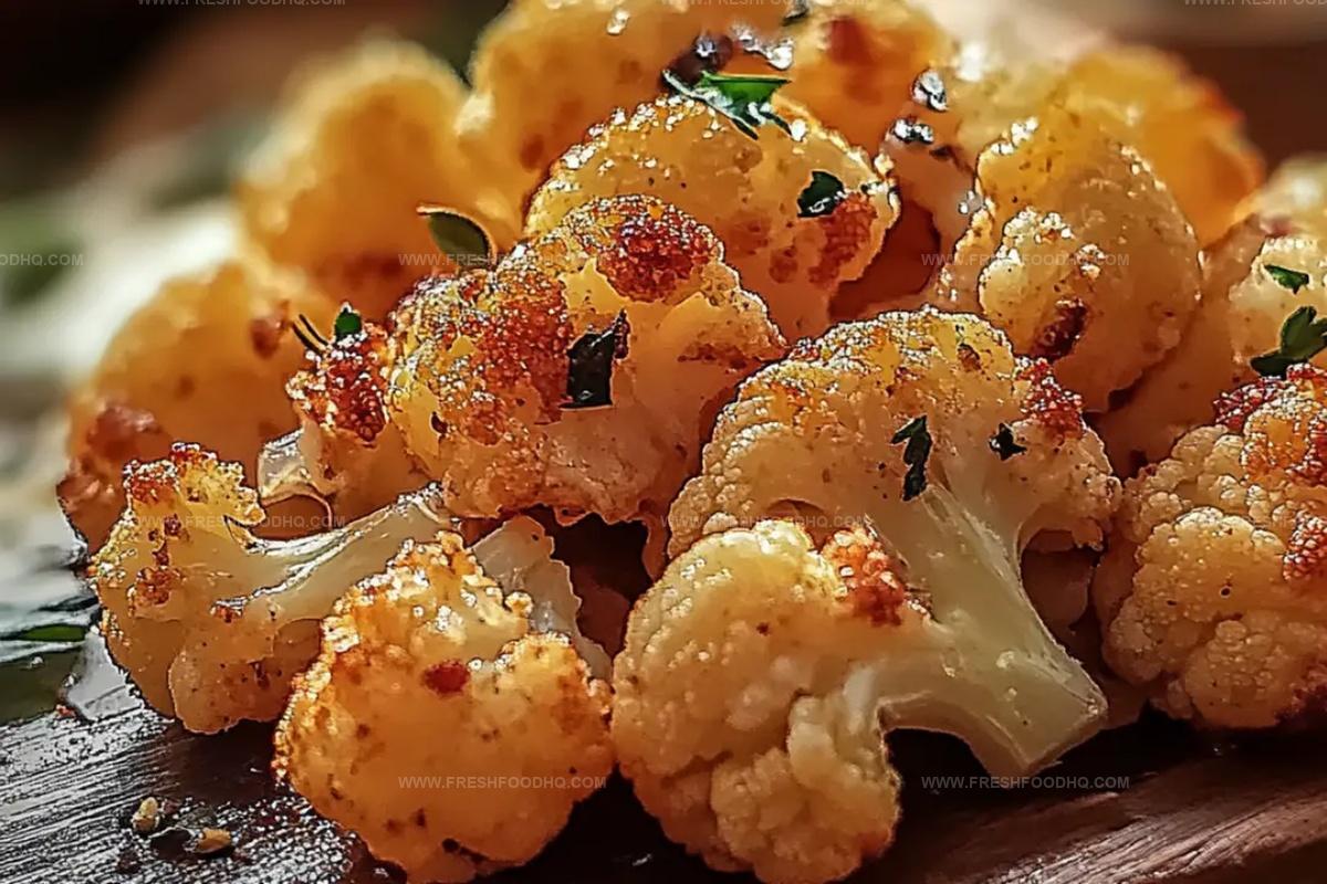 Crispy Baked Cauliflower Recipe