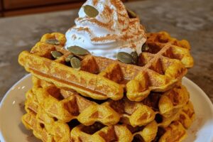 Pumpkin Protein Waffles Recipe