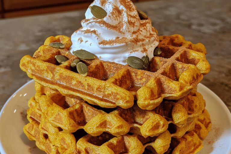Pumpkin Protein Waffles Recipe