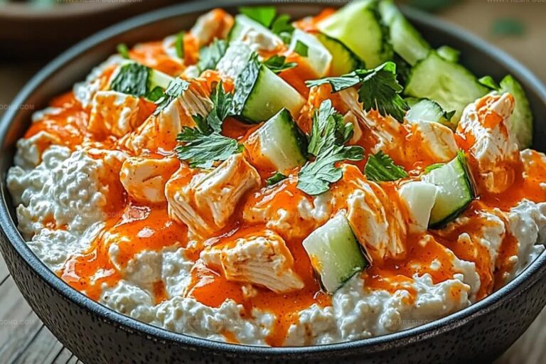 Buffalo Chicken Cottage Cheese Bowl Recipe